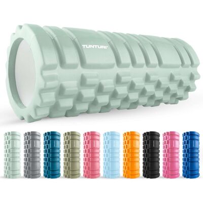 Tunturi yoga grid foam roller - massage roller - foamroller - fitness roller - mint - 33cm - incl. gratis fitness app Tunturi yoga grid foam roller - massage roller - foamroller - fitness roller - mint - 33cm - incl. gratis fitness app