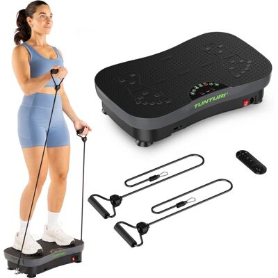 Tunturi cardio fit v30 trilplaat - incl weerstandsbanden en afstandsbediening - vibration plate - 99 snelheden - 10 programma's - vibratie en oscillatie Tunturi cardio fit v30 trilplaat - incl weerstandsbanden en afstandsbediening - vibration plate - 99 snelheden - 10 programma's - vibratie en oscillatie