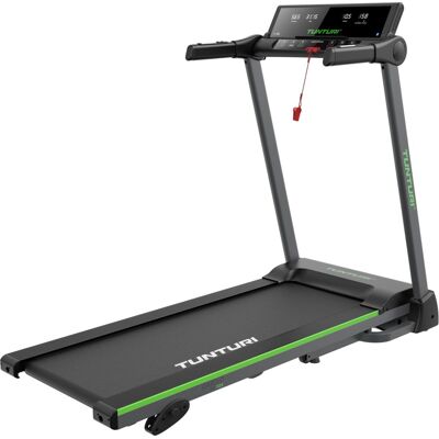 Tunturi cardio fit t25 loopband inklapbaar - hardloopband met 18 trainingsprogramma's - wandelband incl. led monitor - 0,8 - 14 km/u - bluetooth - hellingfunctie - eu veiligheid gecertificeerd - incl. gratis app Tunturi cardio fit t25 loopband inklapbaar - hardloopband met 18 trainingsprogramma's - wandelband incl. led monitor - 0,8 - 14 km/u - bluetooth - hellingfunctie - eu veiligheid gecertificeerd - incl. gratis app
