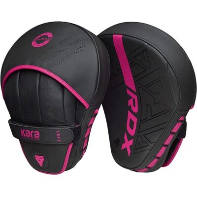 RDX sports f6 kara focus mitts - stootkussens - bokspads - focus pads - roze - set RDX sports f6 kara focus mitts - stootkussens - bokspads - focus pads - roze - set