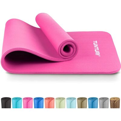 Tunturi nbr yogamat anti slip - fitnessmat extra dik & zacht - sportmat - 180x60x1.5cm - incl trainingsapp - roze Tunturi nbr yogamat anti slip - fitnessmat extra dik & zacht - sportmat - 180x60x1.5cm - incl trainingsapp - roze