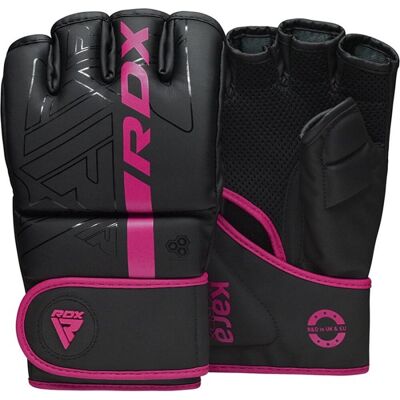 RDX sports - f6 kara - bokshandschoenen - mma gloves - training - vechtsporthandschoenen - boksen - roze - mat - maat l RDX sports - f6 kara - bokshandschoenen - mma gloves - training - vechtsporthandschoenen - boksen - roze - mat - maat l