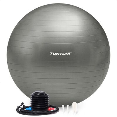 Tunturi 90cm Zilveren Fitnessbal - Fitnessbal Tunturi 90cm Zilveren Fitnessbal - Fitnessbal