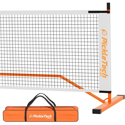 AMA Sport Pickleball set compleet oranje - versterkt net 3.0 pro oranje met 4 paddles en 4 ballen - draagbaar - AMA Sport Pickleball set compleet oranje - versterkt net 3.0 pro oranje met 4 paddles en 4 ballen - draagbaar -