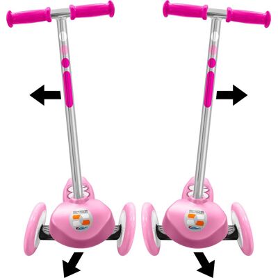 Stamp Skids control 3-wiel kinderstep - steering step - meisjes - roze Stamp Skids control 3-wiel kinderstep - steering step - meisjes - roze