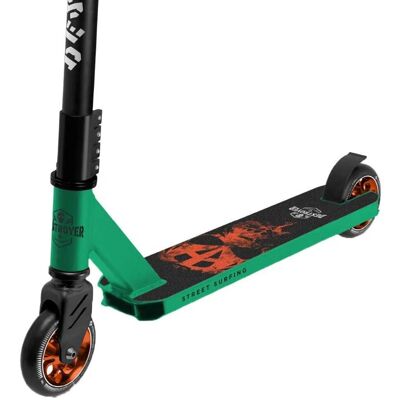 StreetSurfing Street surfing destroyer stuntstep beginner - freestyle trickstep - 100 mm wielen - skatepark pro scooter - groen StreetSurfing Street surfing destroyer stuntstep beginner - freestyle trickstep - 100 mm wielen - skatepark pro scooter - groen