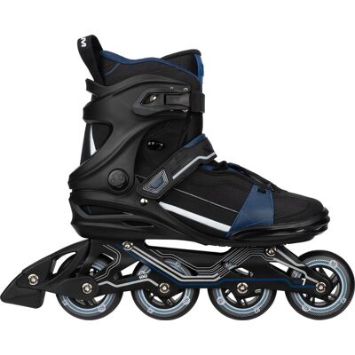 Nijdam inline skates - alu chassis - circuit cruiser - maat 37 - zwart Nijdam inline skates - alu chassis - circuit cruiser - maat 37 - zwart