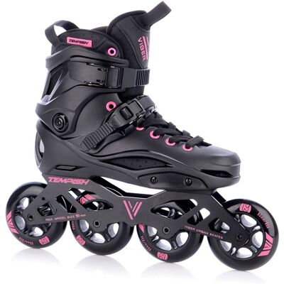 Tempish viber l.e. 90 skeelers volwassenen - 4x90mm wielen - fitness / speed inline skates - zwart roze - maat 41 Tempish viber l.e. 90 skeelers volwassenen - 4x90mm wielen - fitness / speed inline skates - zwart roze - maat 41