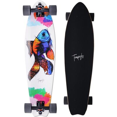 Tempish Longboard Fisk - Lichtgewicht, 82,5cm, Wit/Zwart - Longboard Tempish Longboard Fisk - Lichtgewicht, 82,5cm, Wit/Zwart - Longboard