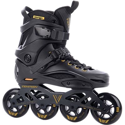 Tempish viber l.e. 90 skeelers volwassenen - 4x90mm wielen - fitness / speed inline skates - zwart goud - maat 39 Tempish viber l.e. 90 skeelers volwassenen - 4x90mm wielen - fitness / speed inline skates - zwart goud - maat 39