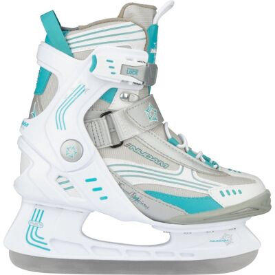 Nijdam ijshockeyschaats - semi-softboot - wit/grijs/blauw - maat 38 Nijdam ijshockeyschaats - semi-softboot - wit/grijs/blauw - maat 38