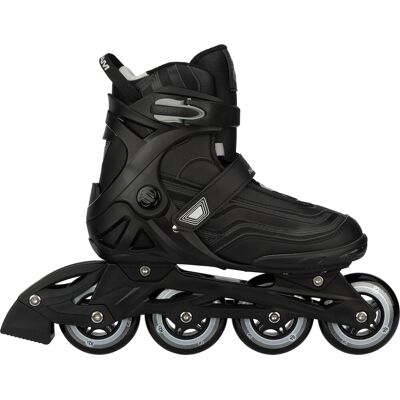 Nijdam inline skates - gear up - maat 45 - zwart Nijdam inline skates - gear up - maat 45 - zwart