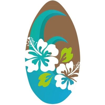 Clown Games Skimboard flower bruin/blauw Clown Games Skimboard flower bruin/blauw