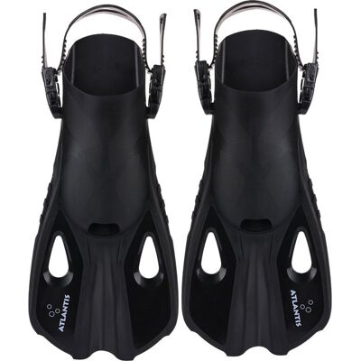 Atlantis snapper - zwemvliezen - flippers - volwassenen - zwart - 42-47 Atlantis snapper - zwemvliezen - flippers - volwassenen - zwart - 42-47