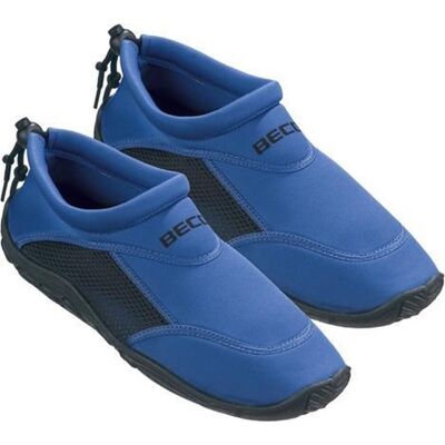 BECO waterschoenen/surfschoenen - neopreen - volwassenen - rubber zool - blauw/zwart maat 41 BECO waterschoenen/surfschoenen - neopreen - volwassenen - rubber zool - blauw/zwart maat 41
