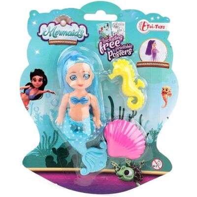 Toi-Toys Zeemeermindoll - 12cm, Helder Kleuren & Flexibele Staart Toi-Toys Zeemeermindoll - 12cm, Helder Kleuren & Flexibele Staart