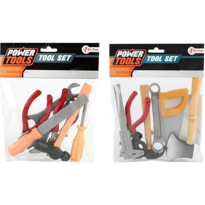 Toi-Toys Draagbaar Speelgoed Gereedschap Set - 7 Delen Toi-Toys Draagbaar Speelgoed Gereedschap Set - 7 Delen