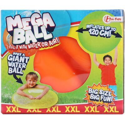 Toi Toys BV Mega bal puffer gevuld met lucht of water, 120cm Multi kleuren Toi Toys BV Mega bal puffer gevuld met lucht of water, 120cm Multi kleuren