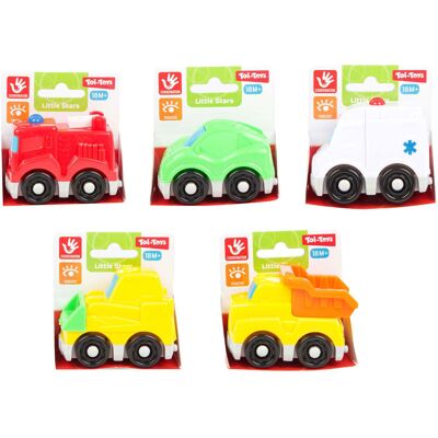 Toi-Toys Little stars baby mini auto, 6,5cm Multi kleuren Toi-Toys Little stars baby mini auto, 6,5cm Multi kleuren