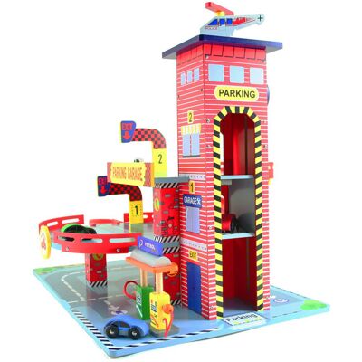 Playwood Mentari houten garage rood Playwood Mentari houten garage rood