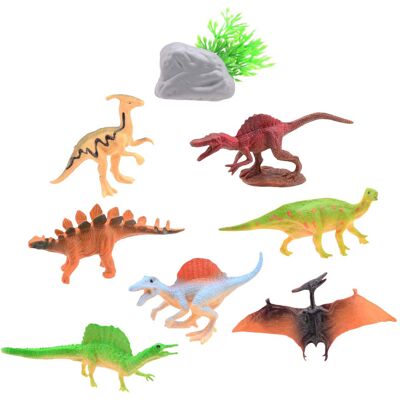 Johntoy Animal world - dino speelset, 8dlg. Multi kleuren Johntoy Animal world - dino speelset, 8dlg. Multi kleuren