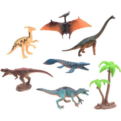 Johntoy Animal world - dino speelset, 7dlg. Multi kleuren Johntoy Animal world - dino speelset, 7dlg. Multi kleuren