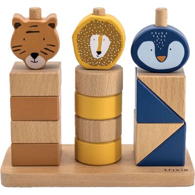 Trixie Houten Stapelblokken - Veelkleuren Trixie Houten Stapelblokken - Veelkleuren