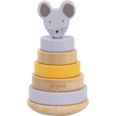 Trixie Mrs Mouse Viool houten stapeltoren - Baby Cadeau Trixie Mrs Mouse Viool houten stapeltoren - Baby Cadeau