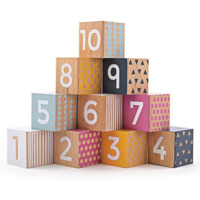 Bigjigs Bigjjigs houten blokken met getallen, 100% fsc Bigjigs Bigjjigs houten blokken met getallen, 100% fsc