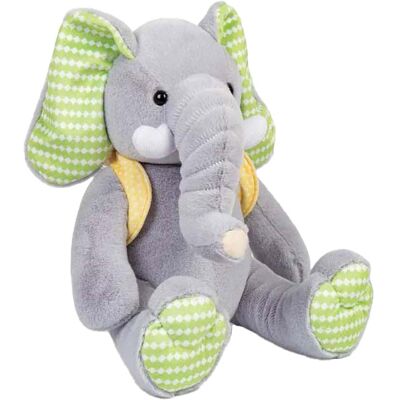 Bigjigs Veelkleurige Olifant Knuffel - Pluchen Dier Bigjigs Veelkleurige Olifant Knuffel - Pluchen Dier