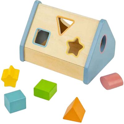 Bigjigs houten vormensorteerhuis, 5-delig, multicolor Bigjigs houten vormensorteerhuis, 5-delig, multicolor