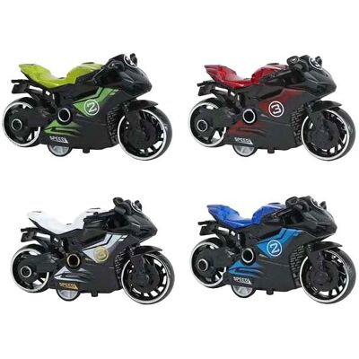 Roadblasters Motor Die Cast Pull Back - 9cm Multi kleuren Roadblasters Motor Die Cast Pull Back - 9cm Multi kleuren