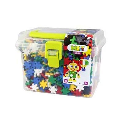 Meli minis bouwblokken reisdoos, 1100dlg. Multi kleuren Meli minis bouwblokken reisdoos, 1100dlg. Multi kleuren