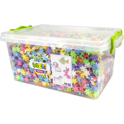 Meli minis pastel bouwblokken, 5000dlg. Multi kleuren Meli minis pastel bouwblokken, 5000dlg. Multi kleuren