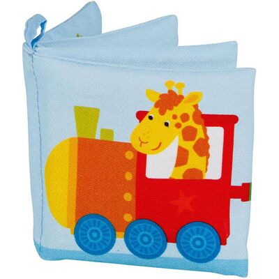 Goki knisperboekje dieren in de trein Multi kleuren Goki knisperboekje dieren in de trein Multi kleuren