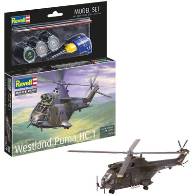 Revell modelbouwpakket westland puma hc.1 1:144 - 68dlg. Multi kleuren Revell modelbouwpakket westland puma hc.1 1:144 - 68dlg. Multi kleuren