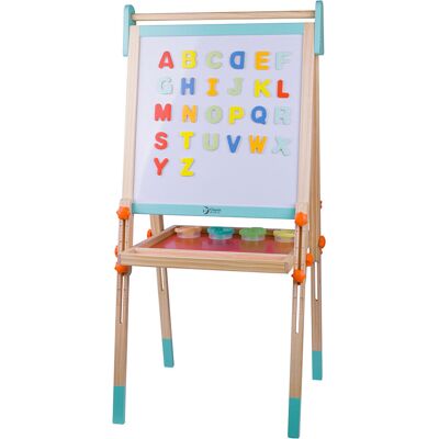 Classic World Multifunctionele Easel - Verstelbaar 3+ - Krijt en Magnetische Bord Classic World Multifunctionele Easel - Verstelbaar 3+ - Krijt en Magnetische Bord
