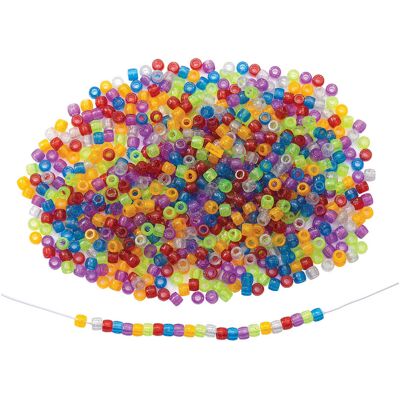 Colorations Meerkleurige Glitterkralen - Knutselkralen 453g Colorations Meerkleurige Glitterkralen - Knutselkralen 453g