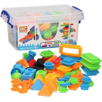 Bristle Blokken in Opbergbox, 80dlg. Bristle Blokken in Opbergbox, 80dlg.
