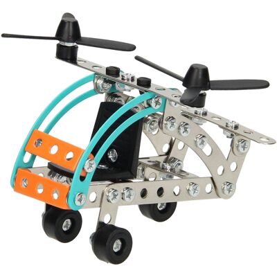 Metalen Bouwpakket Helikopter, 106dlg. Multi kleuren Metalen Bouwpakket Helikopter, 106dlg. Multi kleuren