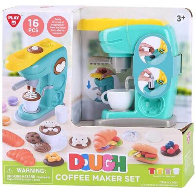 Playgo koffiezetapparaat kleiset - 4 kleipotjes Multi kleuren Playgo koffiezetapparaat kleiset - 4 kleipotjes Multi kleuren