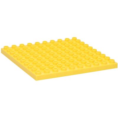 Bouwplaat Geel - 16x16cm Multi kleuren Bouwplaat Geel - 16x16cm Multi kleuren