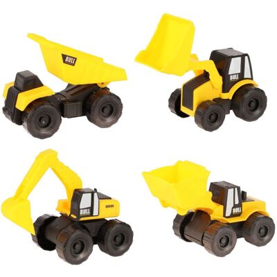 Toi-toys Bouwvoertuigen Set - 4 Gele Voertuigen voor Kinderen Toi-toys Bouwvoertuigen Set - 4 Gele Voertuigen voor Kinderen