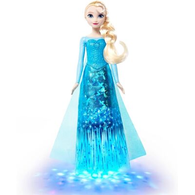 Mattel Disney frozen zingende elsa modepop met lichtjes en muziek - zingt 'let it go' in 4 talen Mattel Disney frozen zingende elsa modepop met lichtjes en muziek - zingt 'let it go' in 4 talen