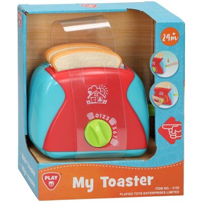 Play Go 3152 - Speel Toaster - Toaster voor Speelkeuken - Rood Blauw Play Go 3152 - Speel Toaster - Toaster voor Speelkeuken - Rood Blauw