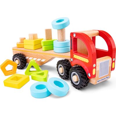 New Classic Toys Houten Vrachtwagen met Vormsortering - Speelgoedtype New Classic Toys Houten Vrachtwagen met Vormsortering - Speelgoedtype