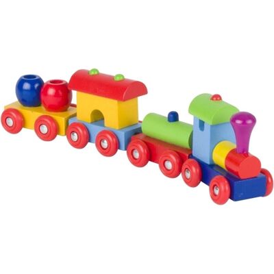 Goki Houten Trein met Magnetische Koppeling - Speelgoed Goki Houten Trein met Magnetische Koppeling - Speelgoed