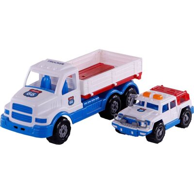 Cavallino XL Torpedo Vrachtwagen met Jeep - Speelgoed Cavallino XL Torpedo Vrachtwagen met Jeep - Speelgoed