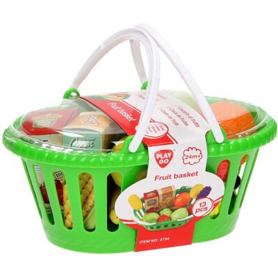 Speelmandje met Fruit - 13-delige Speelset Speelmandje met Fruit - 13-delige Speelset