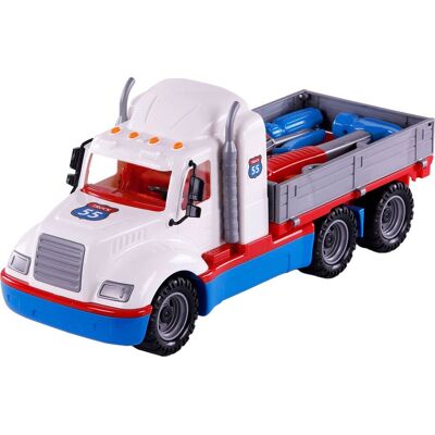 Cavallino torpedo vrachtwagen met 7 gereedschappen, schaal 1:16 Multi kleuren Cavallino torpedo vrachtwagen met 7 gereedschappen, schaal 1:16 Multi kleuren